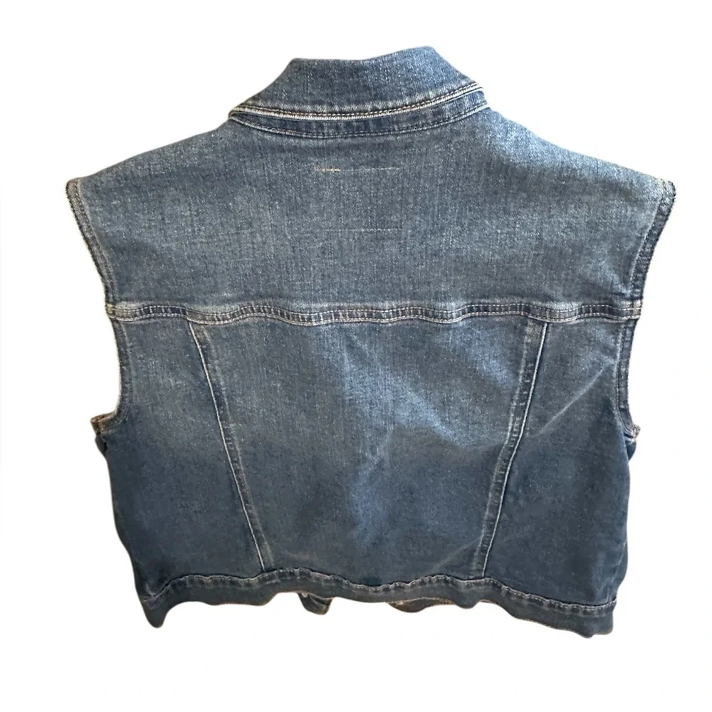 Old Navy Girls Plus Blue Denim Vest